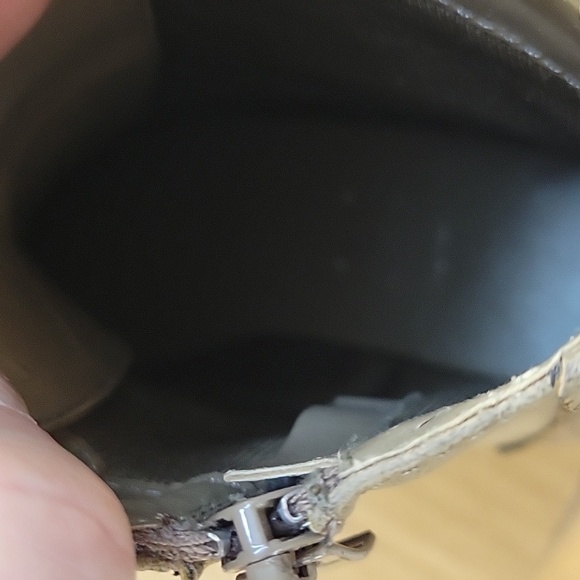 Jacobies Khaki Ankle Zip Boots Size 8.5 - Picture 7 of 11